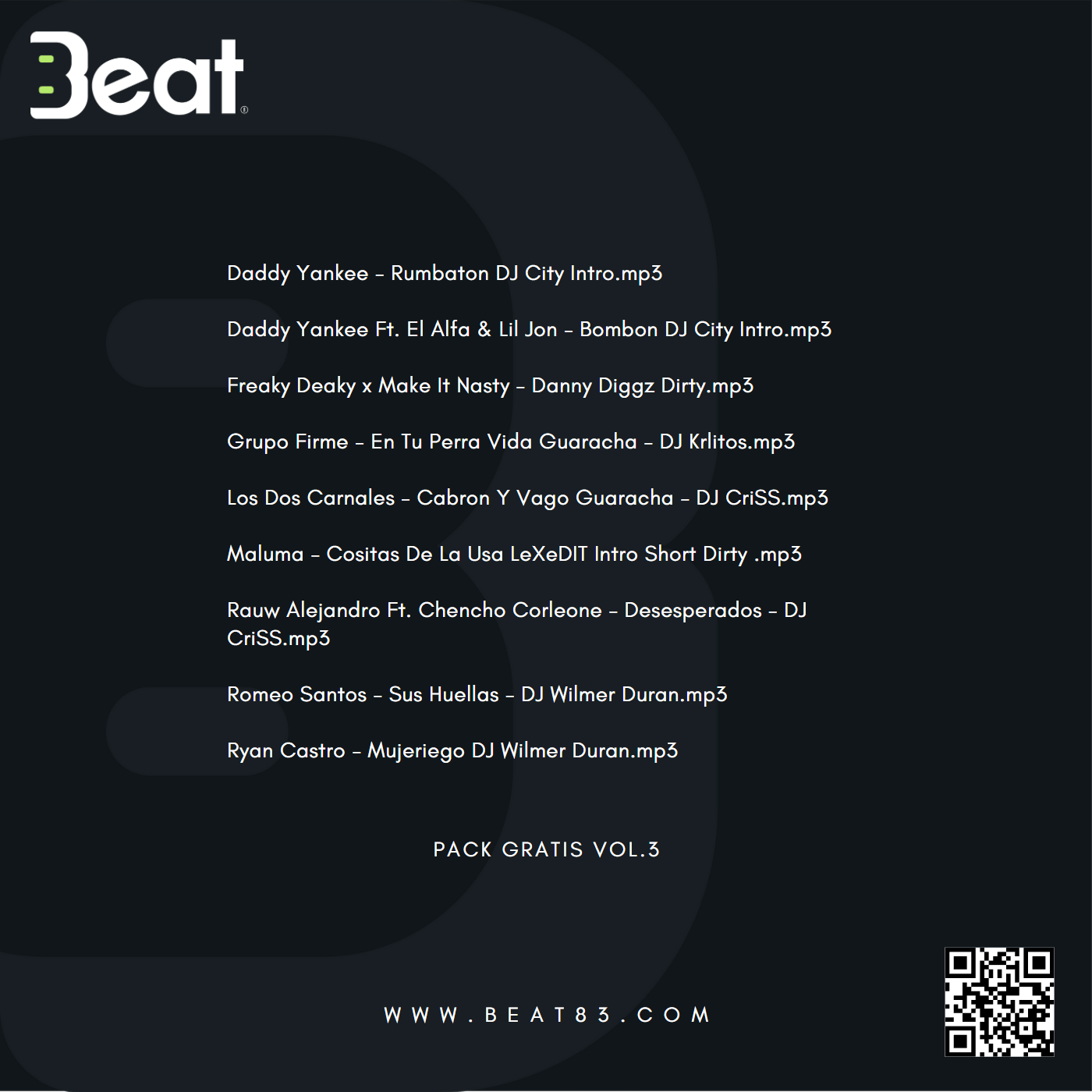 music pack vol 3 tracklist